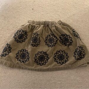 Peek fluer embroidered girls skirt